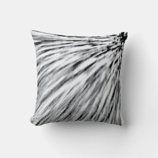 Grey Pixel Wind Throw Pillow
