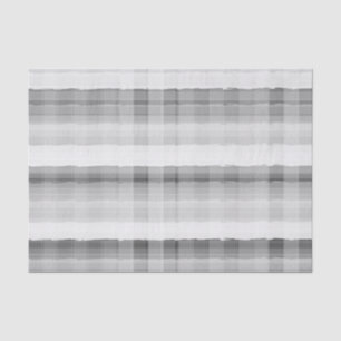 Grey Plaid Tissue Paper