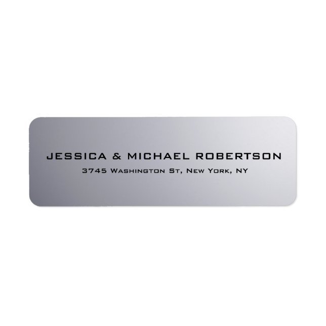 Grey Plain Elegant Modern Trendy Family (Front)