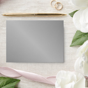 Grey plain shiny  envelope