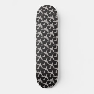Grey Plane Airplanes Pilot Plane Aviation Aviator Skateboard