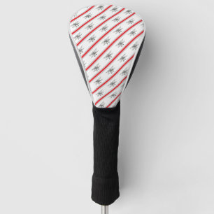 Grey Plane Red Lines Airplanes Pilot Plane Golf Head Cover