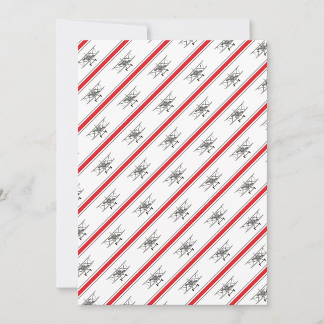 Grey Plane Red Lines Airplanes Pilot Plane Thank You Card (Front)