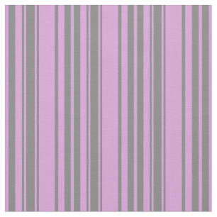 Grey & Plum Coloured Stripes Fabric