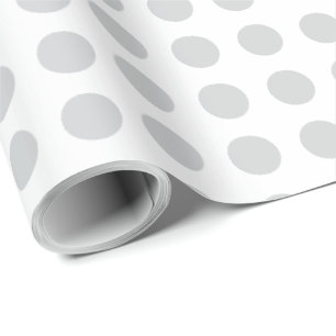Grey Polka Dot Wrapping Paper