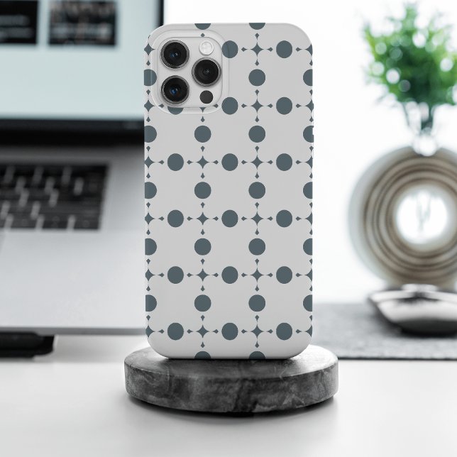 Grey Polka Dots, Polka Dot Pattern, Dots, Dotted iPhone Case (Creator Uploaded)