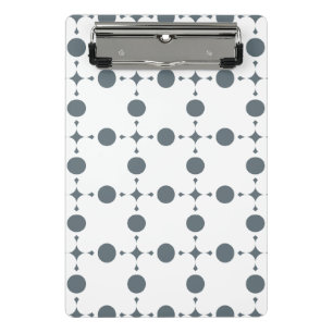 Grey Polka Dots, Polka Dot Pattern, Dots, Dotted Mini Clipboard