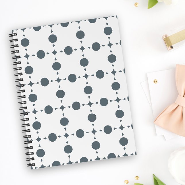 Grey Polka Dots, Polka Dot Pattern, Dots, Dotted Notebook (Creator Uploaded)
