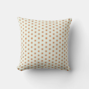 Grey polka dots with yellow centre pp3 throw pillow