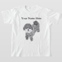 Grey Poodle #1 T-Shirt 