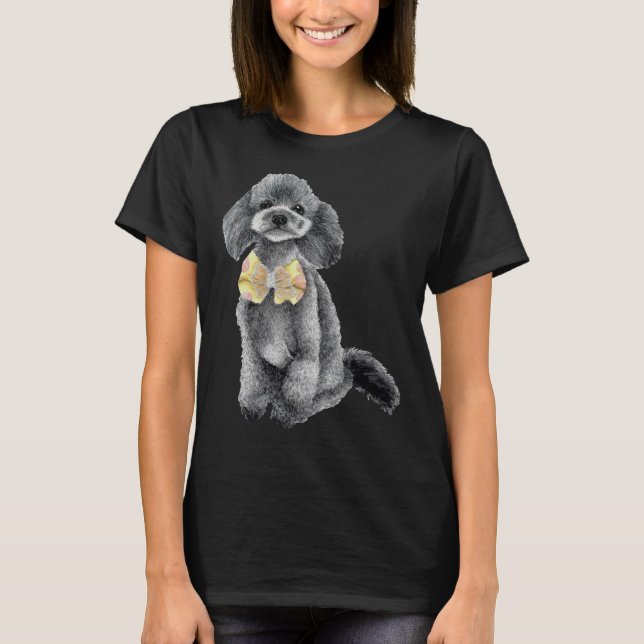 Grey Poodle T-Shirt (Front)