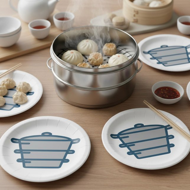 Grey Pot Paper Plates (Creator Uploaded)
