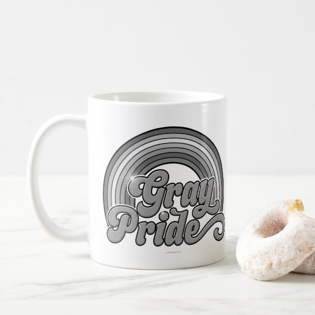 Grey Pride (Retired Senior) Coffee Mug (With Donut)