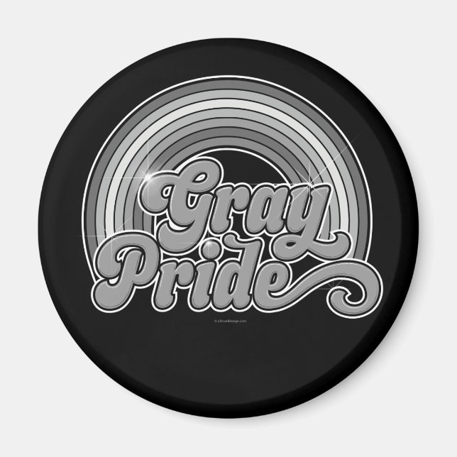 Grey Pride (Retired Senior) Magnet (Front)