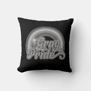 Grey Pride (Retired Senior) Throw Pillow