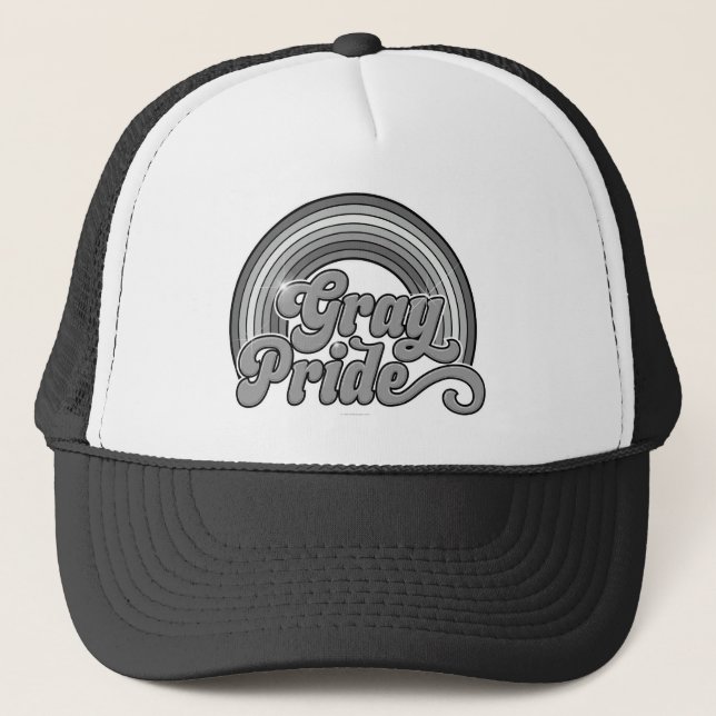 Grey Pride (Retired Senior) Trucker Hat (Front)