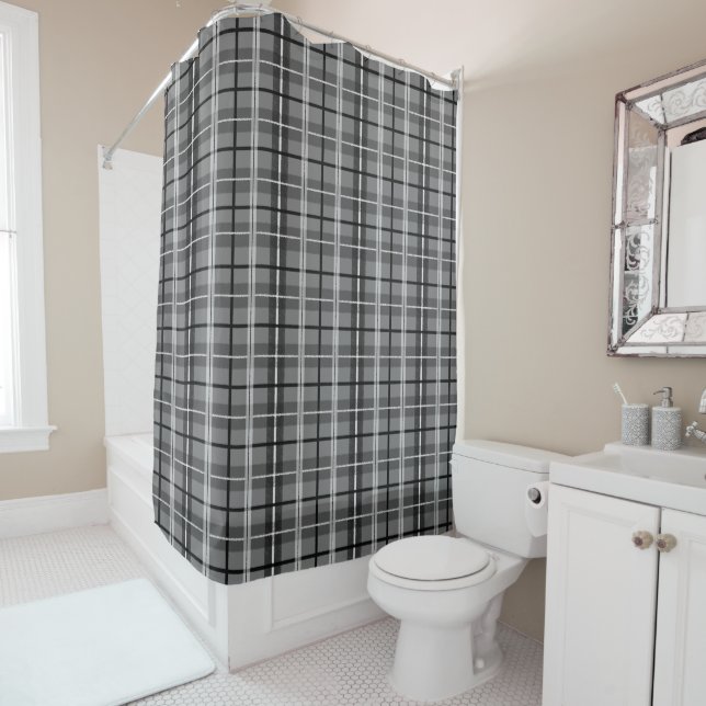 Grey Primitive Plaid Stripes (In Situ)