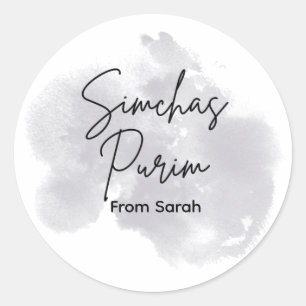 Grey Purim Label