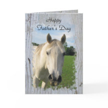 Grey Quarter Horse on Whitewashed Board