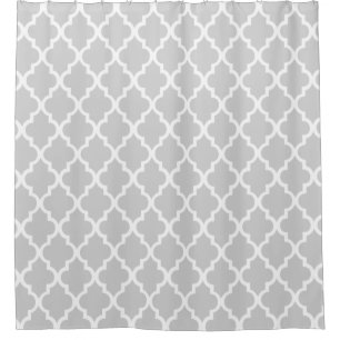Grey Quatrefoil Pattern