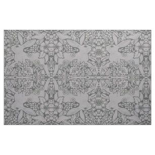 Grey Rabbit Fabric Exclusive Original Design Art