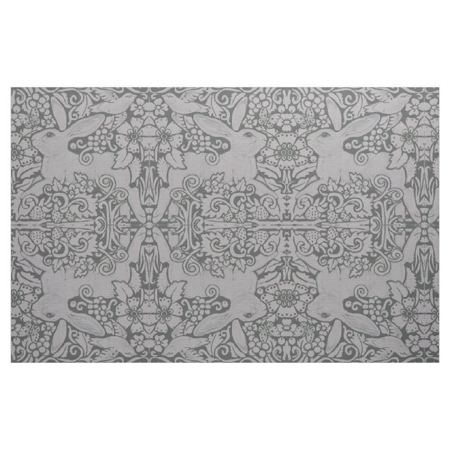 Grey Rabbit Fabric Exclusive Original Design Art (Fat Quarter)