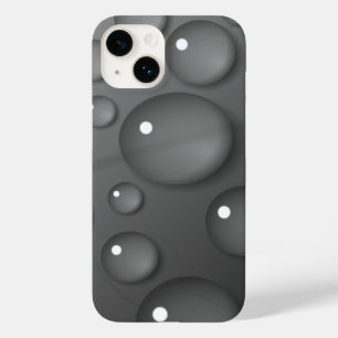 Grey Raindrop Background Case-Mate iPhone 14 Case