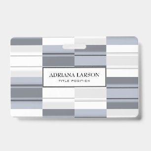 Grey Rectangle Badge