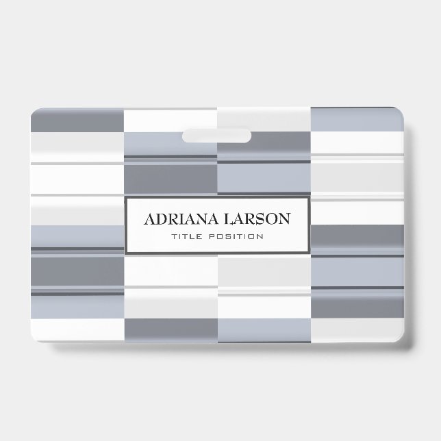 Grey Rectangle Badge (Front)