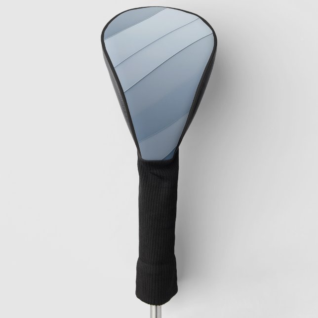 Grey rectangles fitted together  golf head cover (Front)