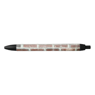 Grey Red Bricks Wall Background Brick Texture Black Ink Pen