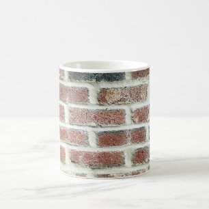 Grey Red Bricks Wall Background Brick Texture Coffee Mug