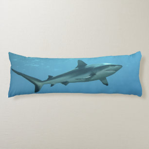 Grey Reefshark at coral reef of Yap Island Body Pillow