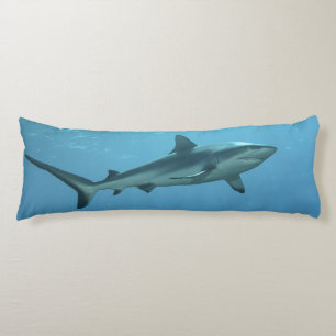 Grey Reefshark at coral reef of Yap Island    Body Pillow