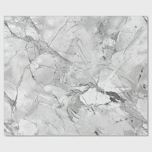 Grey "Regal Stone Vein" Marble Texture Wrapping Pa Paper