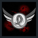 Grey Ribbon And Wings Parkinson's Disease Poster<br><div class="desc">To see this design for additional cancer types and diseases as well as the complete Awareness Gift Boutique Collection of exclusive Parkinson's Disease Awareness and Support designs, please visit our Parkinson's Disease Section at Make a difference in the fight against Parkinson's Disease by advocating awareness with eye-catching t-shirts, apparel, merchandise,...</div>