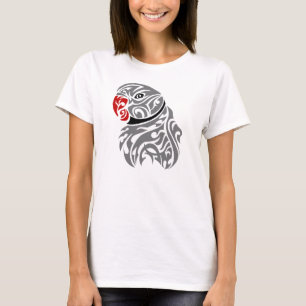 Grey ringneck parrot tattoo T-Shirt