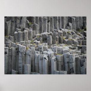 Grey rock formation poster