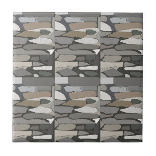 Grey Rock Stone Pattern Tile