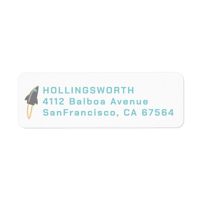 Grey Rocket Return Address (Front)