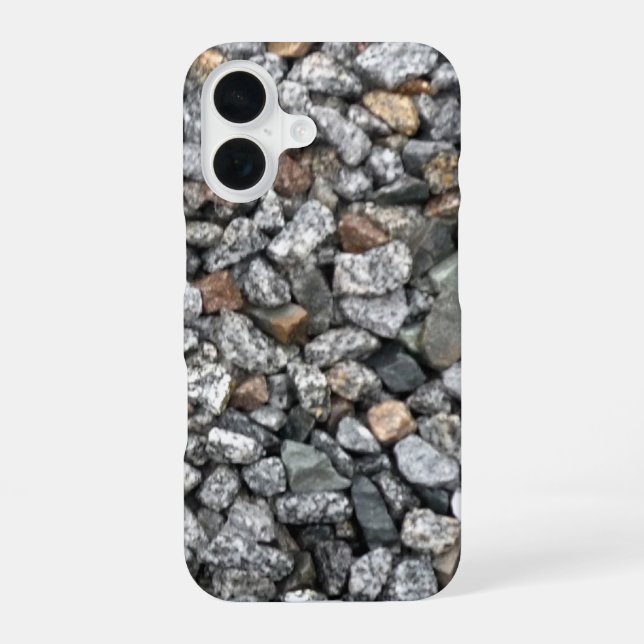 grey rocks 3 iPhone 16 case (Back)