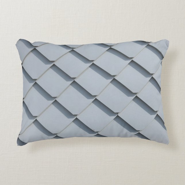 Grey roof shingles accent pillow (Front)