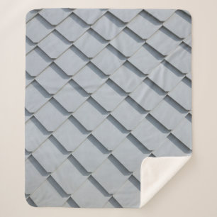 Grey roof shingles sherpa blanket