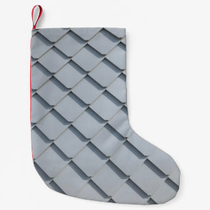 Grey roof shingles small christmas stocking