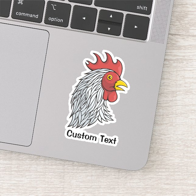 Grey Rooster's Head (Detail)