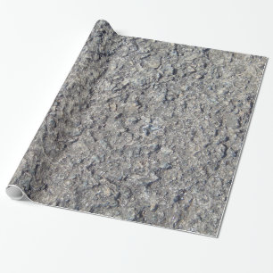 Grey Rough Concrete Texture 060 Wrapping Paper