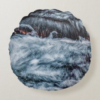 Grey Round Pillow
