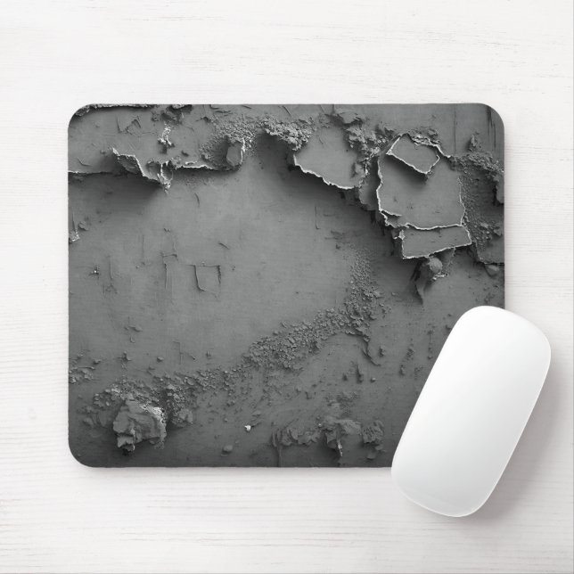 Grey Rustic Design Mouse Pad (With Mouse)
