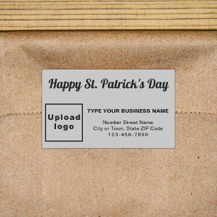 Grey Saint Patrick Business Rectangle Sticker
