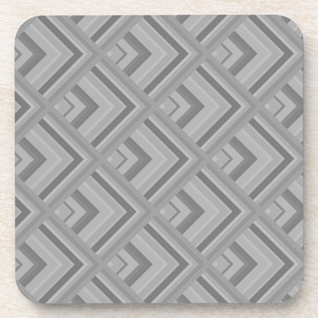 Grey scale pattern coaster (Front)